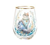 Vaso de con diseño de animales, 400 ml, sin mango, dorado
