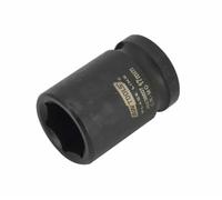 Vaso de impacto corto 21mm awtools black line, encastre 1/2', herramie
