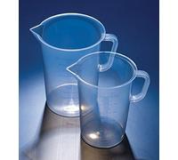 Vaso de laboratorio graduado de 500 ml, fabricado en polipropileno, apto para autoclave