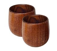 Vaso De Madera De Whisky 2 Piezas Botella De Cóctel Rústico Vintage | Vaso de madera para bar, cocina, comedor, casa, boda, cumpleaños