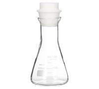 Vaso de medición cónico de 150 ml, fabricado en vidrio de borosilicato, con junta de silicona, para uso en laboratorio