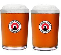 Vaso de pinta oficial de Camden Town Brewery Jacks, juego de 2, 1 pinta