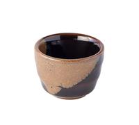 Vaso de sake 30 ml, marrón / negro, cerámica, MIJ