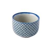 Vaso de sake SHIBORI 30ml, azul, cerámica, MIJ
