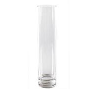 Vaso de vidrio cilíndrico, diámetro 10 cm, altura 60 cm, transparente, 1 unidad