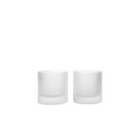 Vaso de vidrio ondulado de 25 cl, juego de 2, Escarchado