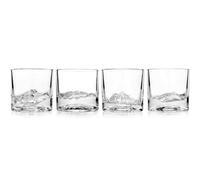 Vaso de whisky THE AMERICAN PEAKS, juego de 4 piezas, vidrio, Liiton