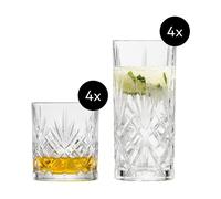 Vaso largo SHOW 368 ml, con vasos de whisky, juego de 8 piezas, Zwiesel Glas