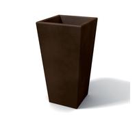 Vaso moderno in resina rettangolare H 65 bronzo modello Egizio