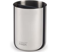 Vaso portacepillos EASYSTORE LUXE 70580, plateado, acero inoxidable, Joseph Joseph