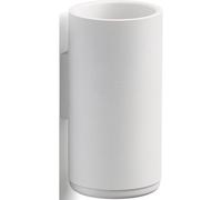 Vaso portacepillos RIM 14 cm, de pared, blanco, aluminio, Zone Denmark