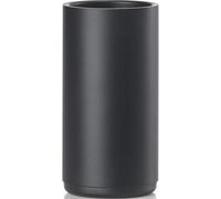 Vaso portacepillos RIM 14 cm, negro, aluminio, Zone Denmark