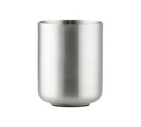 Vaso portacepillos UME 10 cm, plateado, acero inoxidable, Zone Denmark