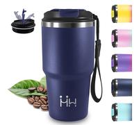 Vaso Termico, 20oz Termo Cafe, Mantiene 8H Frio/6H Calor, Taza Termica, Acero Inoxidable 18/8, sin BPA, Vaso Termo a Prueba de Fugas, Doble Aislamiento, para Viajes, Oficina, Gimnasio, Cafetería
