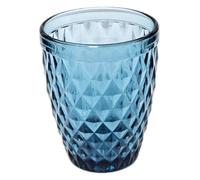 Vasos de agua, bebidas y zumos Spica | Diseño elegante | Vidrio sin plomo | Set de 6 unidades | Capacidad 290 ml | Perfectos para el Hogar, Restaurante y Fiestas | Aptos para el lavavajillas(Azul)