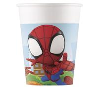 Vasos de papel Marvel's Spidey (paquete de 8, 200 ml)