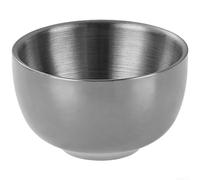 Vasos de sake de acero inoxidable, 5 vasos de chupito de doble capa para whisky, vodka, ron, vasos de metal aislados para el hogar, bar, fiesta, 6 x 3 x 3,5 cm (plata)