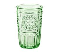 Vasos de Vidrio Coloridos Romantic Candy de Bormioli Rocco - 300 ml y 475 ml, Fabricados en Italia, Ideales para Agua, Refrescos y Cócteles, Diseño Vintage con Colores Suaves y Ecológicos