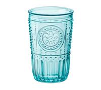 Vasos de Vidrio Coloridos Romantic Candy de Bormioli Rocco - 300 ml y 475 ml, Fabricados en Italia, Ideales para Agua, Refrescos y Cócteles, Diseño Vintage con Colores Suaves y Ecológicos