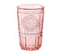Vasos de Vidrio Coloridos Romantic Candy de Bormioli Rocco - 300 ml y 475 ml, Fabricados en Italia, Ideales para Agua, Refrescos y Cócteles, Diseño Vintage con Colores Suaves y Ecológicos