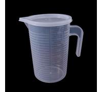 Vasos graduados con mango y tapa de 250 ml a 5000 ml, herramienta de medición líquida para hornear y cocinar, tazas de mezcla de laboratorio y cocina de varios tamaños (1 pieza) (2000 ml)