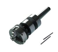 Vástago giratorio MT2 de alta precisión, centro en vivo M14x 1 con mandíbula autocentradora de 3 mandíbulas de 50 mm - Lathe's Tailstock 2MT