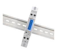 Vatímetro monofásico de retroiluminación, medidor de consumo de pantalla Digital LCD de potencia, KWh, 60A, 110V, 230VAC, 50Hz, medidor de energía de carril Din