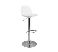 Vaukura Taburete Alto Tulipa - Taburete Moderno (Blanco)