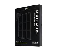 Vault X Páginas de Carga Lateral de 9 Bolsillos para Carpetas de 3 Anillas (Pack de 50), para 900 Cartas Coleccionables, Doble Cara, Tamaño A4 (Negro)