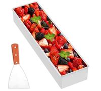 VAVPUP Molde rectangular para tartas, mousse ajustable, forma de tiramisú antiadherente, molde de aleación de aluminio, parte lateral extraíble, para preparación de pasteles, pan y tiramisú (estilo 2)