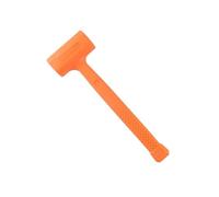 VAYEODEYU Martillo de goma de 0,5 a 4 libras, color naranja for suelos de madera, losas y albañilería(Orange-2 Lb)