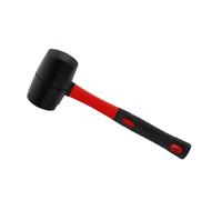 VAYEODEYU Mazo de goma, martillo de goma de doble cara, herramienta manual aislada for albañilería de losas(24oz)