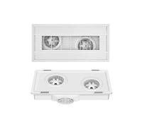 VAYEODEYU Ventilador de techo de doble motor, 9cm, 30x60, escape, cocina, baño, garaje