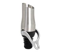 VB Vin Bouquet FIA 1598 Tapón Dosificador Vino Antigoteo con Palanca, Vertedor Botella Vino Acero Inoxidable con Tapón Silicona, Dosificador para Servir Vino