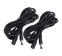 VBESTLIFE 2 Piezas Cable Extensor para Luz LED Solar 5.5x2.1mm DC12V 24V | Cables de extensión macho a hembra, cable CC universal de 12V y 24V, 2A máx., aislamiento de PVC con núcleo de alambre de