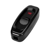 VBESTLIFE AC 250V 10A en Línea ON Off Lámpara de Escritorio Cable Interruptor Luz Indicadora de LED Negro (Black)