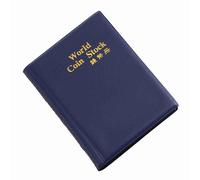 VBESTLIFE Álbum de Monedas, Carpeta de Almacenamiento de Monedas Mundial de 120 Bolsillos con Páginas de Visualización Claras, Libro de Soporte de Recolección de para Coleccionistas Principiantes,