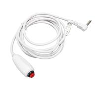 VBESTLIFE Cable de Botón Pulsador, Cable de Llamada de Enfermera de Repuesto Universal con Botón Rojo, Enchufe de 6,35 Mm, a Prueba de Agua de 9,8 Pies, Soporte de Clip para Ropa
