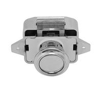 VBESTLIFE Cerradura de Botón, 3 Piezas para RV, Barco, Gabinete Marino, Cajón, Pestillo de Seguridad, Cerradura de Botón de Gabinete con Interruptor Elástico para Autocaravana