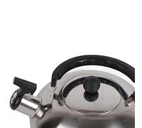 VBESTLIFE Hervidor con Silbido de Acero Inoxidable, Hervidor de té para Acampar de 3L, Botella de Agua Ligera para Estufa, Ebullición Rápida para Acampar y Hacer Senderismo (#2)