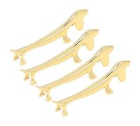 VBESTLIFE Juego de Soporte para Palillos Dorados, Bonito Diseño de Cachorro y Cervatillo, Soporte para Palillos Reutilizable de Aleación de Zinc, Superficies Más Suaves Anti (Perra)