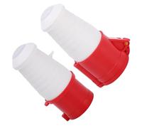 VBESTLIFE Juego de Zócalos de Conector Industrial, Enchufe Resistente Al Agua Trifásico 4 Pines 3P+E 380 415V 32A IP44, PA66 Niquelado