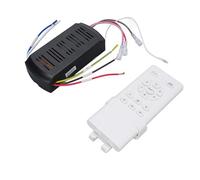 VBESTLIFE Kit de Control Remoto para Ventilador de Techo, Receptor Universal con Velocidad de Sincronización de Luz de Señal de Largo Alcance, Funciona con Pilas, Hogar, Sala de Estar, Dormitorio,