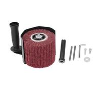 VBESTLIFE Kit de Máquina Pulidora de Bruñido, Accesorio de Amoladora Angular con Ergonómico para Pulir Madera y Metal, Rosca M10, para Acabado de Eliminación de óxido