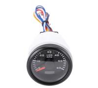 VBESTLIFE Medidor de Tacómetro de 2.047 in, 2 Pulgadas, 6000 RPM con Contador de Horas, Retroiluminación de 7 Colores para Motor de Gas, Kit de Medidor de RPM para Camión, Tractor, Coche, RV, Barco,