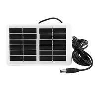 VBESTLIFE Mini Panel Solar de 1,2 W y 6 V, Cargador de Panel Solar Portátil para Exteriores, Fuente de Alimentación Continua para Ventilador de Lámpara de Emergencia