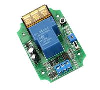 VBESTLIFE Módulo de relé de Bloqueo Automático de Alta Potencia, Interruptor de Pulso de 12 V 30 A, Retardo Ajustable 0 100 Min, Memoria de Apagado para Carga de CA 250 V CC 30 (12V)