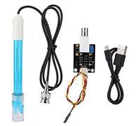 VBESTLIFE Módulo de Sensor de pH de 5 V + Sensor de código de Prueba de electrodo Compuesto de sonda de pH con Conector BNC