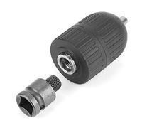 VBESTLIFE Portabrocas sin Llave 2-13 Mm 1/2-20UNF, Kit de Conversión de Llave de Impacto con Adaptador de Mandril de 1/", Conexión de Rosca de Precisión, Adaptador de Acero de Vástago Hexagonal para