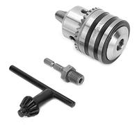 VBESTLIFE Portabrocas, Tipo Llave de 0,3-16 Mm 1/2-20UNF con Cabeza Hexagonal, Rosca de Alta Precisión para un Agarre Firme, Carcasa Antioxidante, Mordazas Endurecidas para Kit de Conversión de